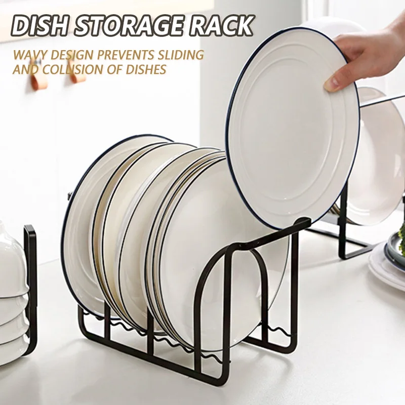 

Iron Kitchen Dish Drying Rack Tableware Storage Shelf Plate Dish Holder Drainer Iron Kitchen Dish Drying Rack