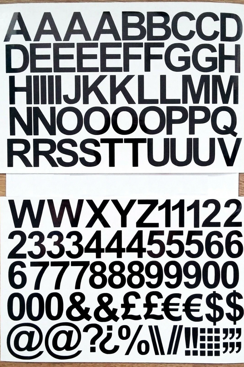 Самоклеящиеся Виниловые буквы и цифры 1 дюйм 2 дюйма 3 верхние наклейки