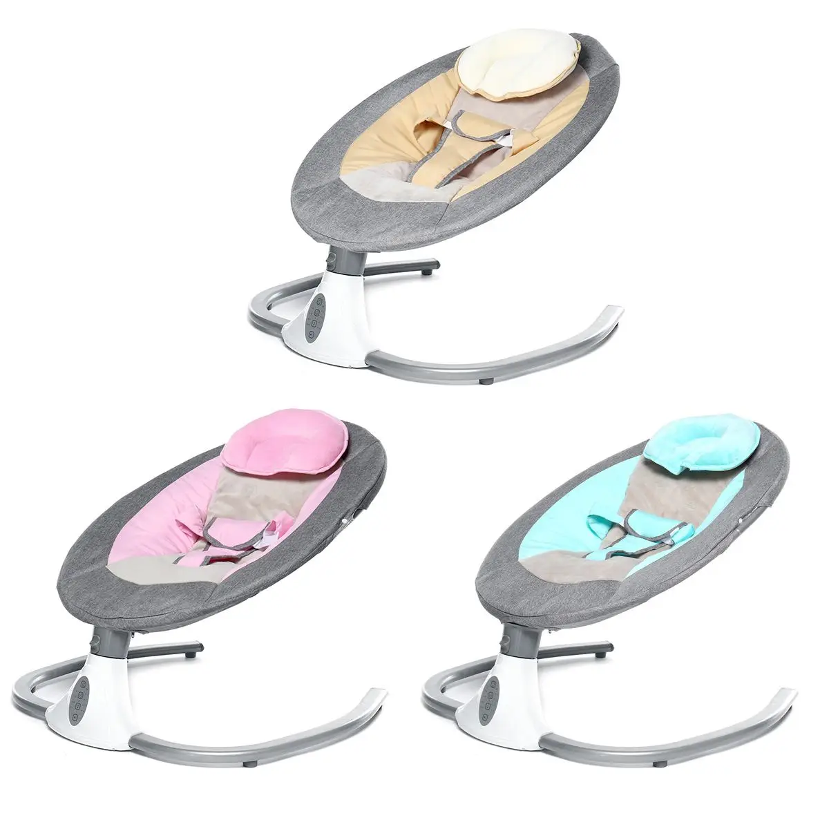 

Bioby Baby Swing Baby Lounger Bouncer Jumper Music 4 Gear Swing Cradle Crib With Remote Control