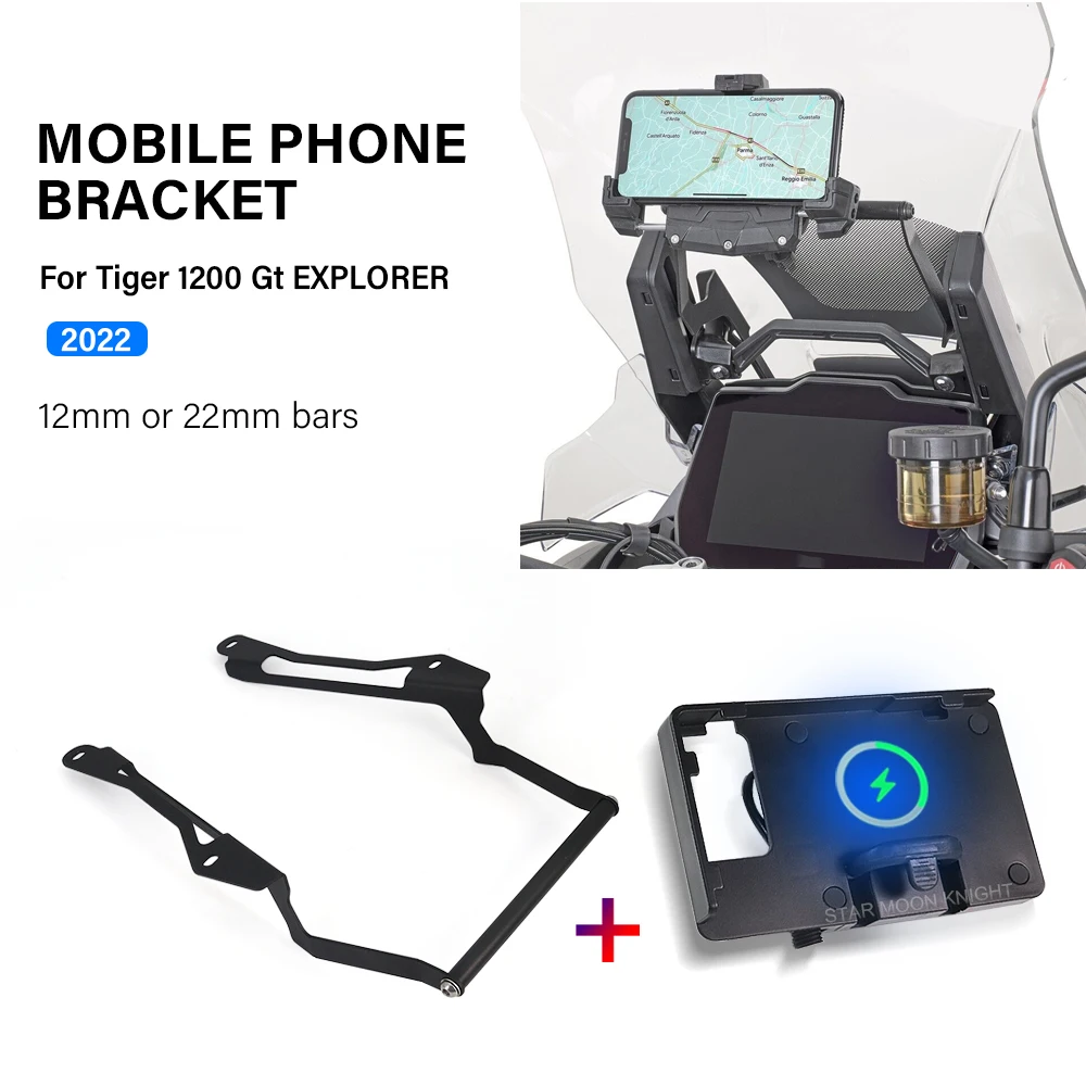 

USB Mobile Phone Charge Holder For Tiger1200 Tiger 1200 Gt EXPLORER 2022 Accessories Motorcycle GPS Navigation Bracket