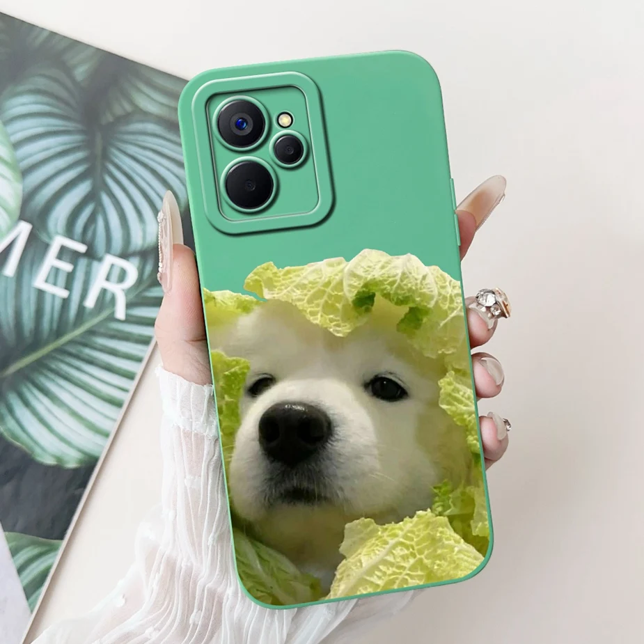 For Realme 10T Case 10 5G RMX3663 Cute Funny Cartoon Cover Shockproof Phone Realme10 Soft TPU Bags