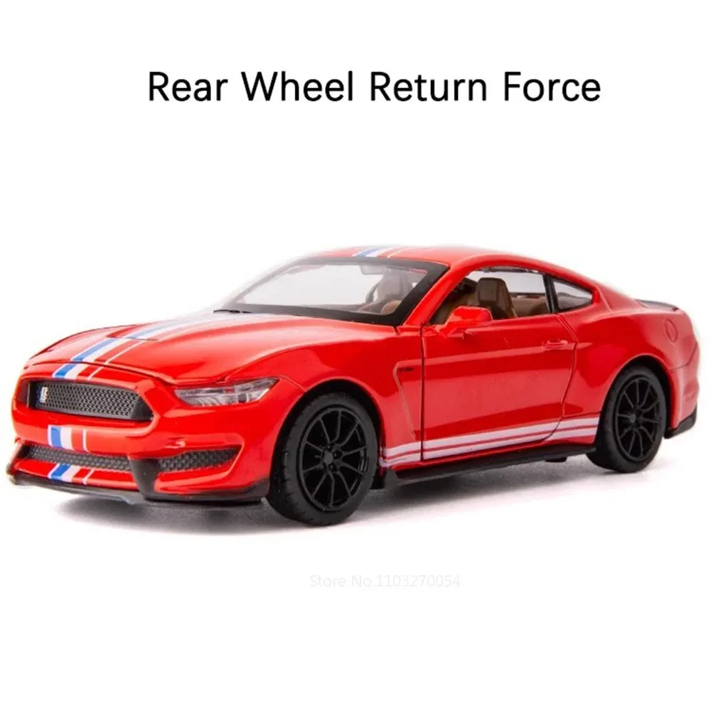 1:32 Ford Mustang Shelby GT350 Легкосплавные автомобильные игрушки Литая под давлением модель