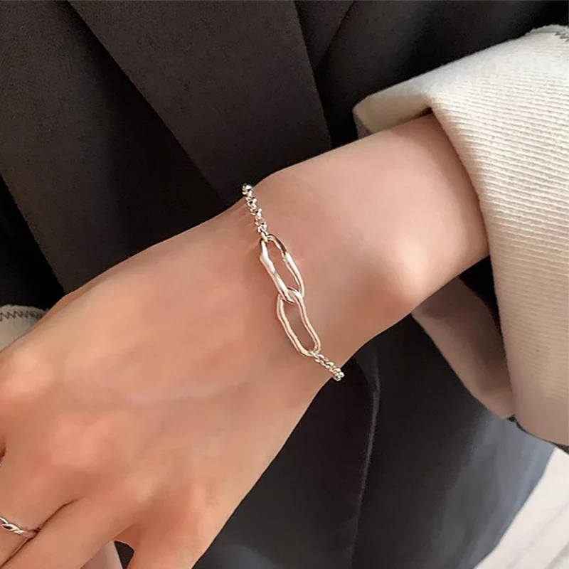 Mewanry серебряный цвет полые геометрические браслеты для женщин и девочек