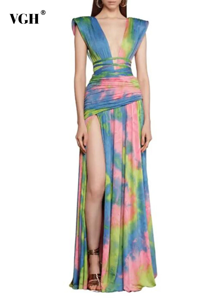 

Женское асимметричное платье с V-образным вырезом, без рукавов