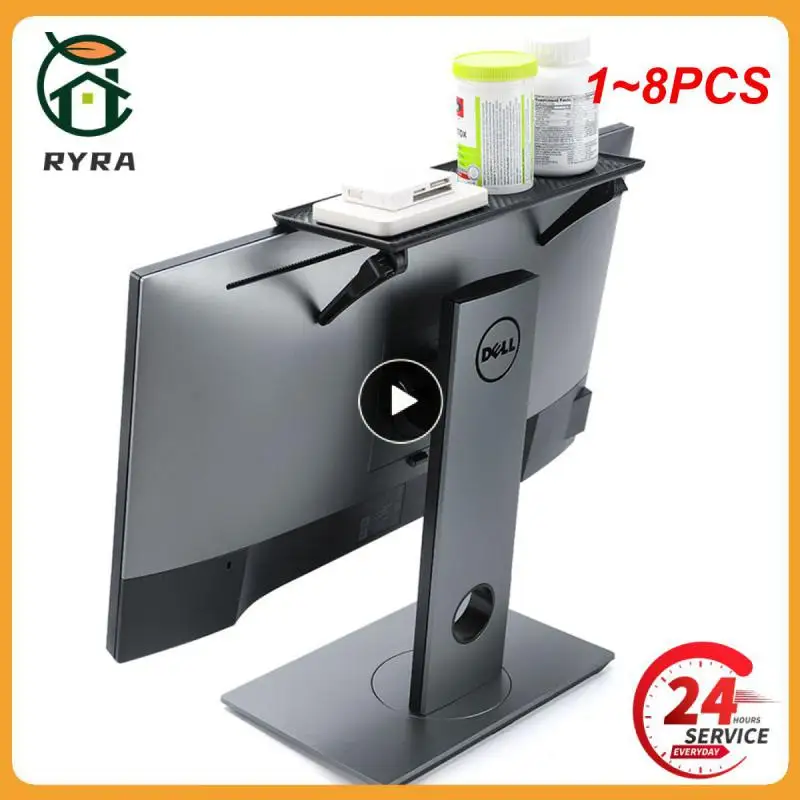 

1~8PCS Screen Top Shelf Adjustable Computer Monitor Desktop Display Stand Storage Rack Holder Home Office Organizer