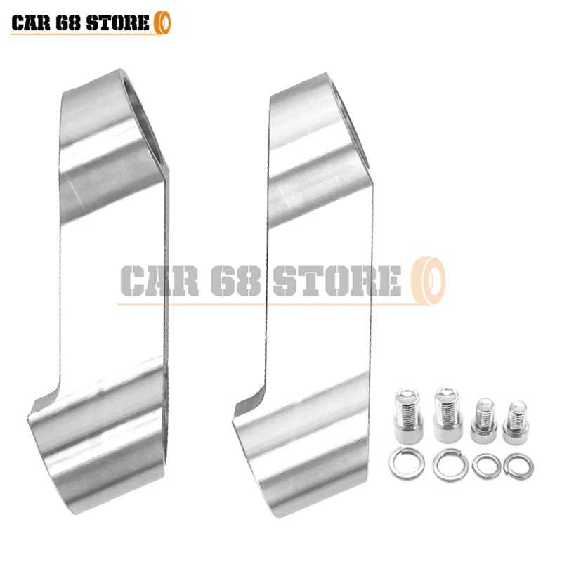 2Pcs M10 M8 CNC Motorcycle Mirror Riser 8mm 10mm Universal Aluminum Alloy Motorbike Side Adapter Extender Adaptor - купить по