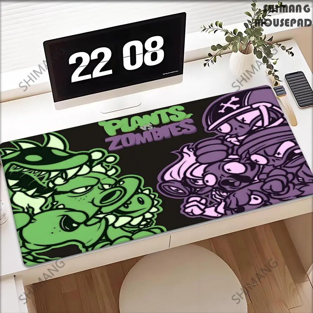 Фото Игровой коврик для мыши P-Plants-vs-Zombie Cartoon Mousepad Boy Pad из натурального каучука, настольный коврик для игр World Of Tanks CS GO Z №1