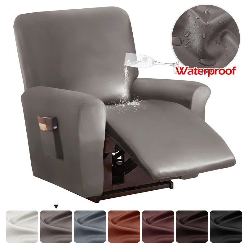 

Waterproof PU Furniture Cover Solid Sofa Cover Chivas Chair Cover Elastic Elastic Sofa Cover Protect Pets