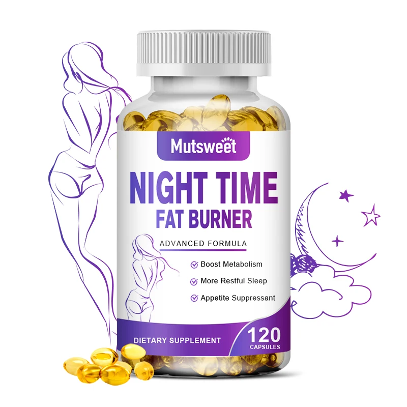 MUTSWEET Night Time Weight Loss Capsules Fat Burner with Mel