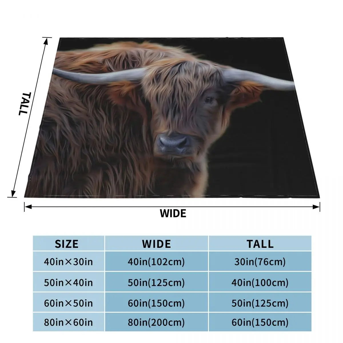 Scottish Highland Cow Blankets Natural Western Wildlife Animal Cattle Fuzzy Novelty Warm Throw Blankets for Bed Sofa Summer images - 6