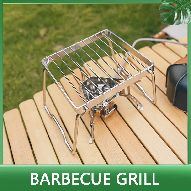 

Portable Stove Stove Grill Outdoor Pot Rack Camping Stainless Steel Bracket Picnic Barbecue Rack Grill Net