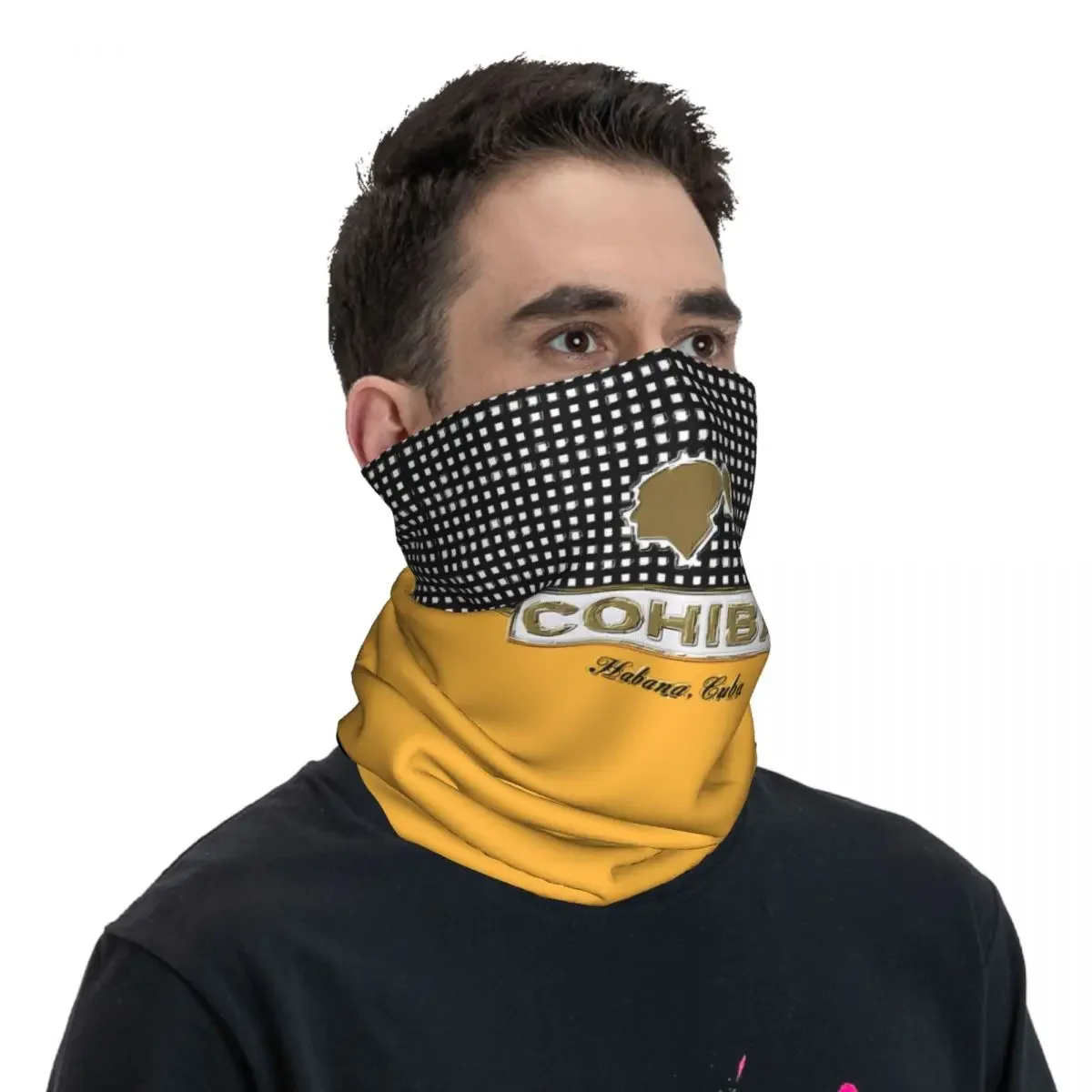 Шарф для девушек шейный платок маска лица из полиэстера