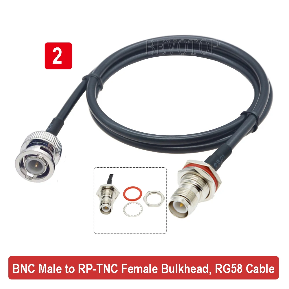 Кабель BNC (мама и папа)-TNC (папа) 50 ом 1 шт.