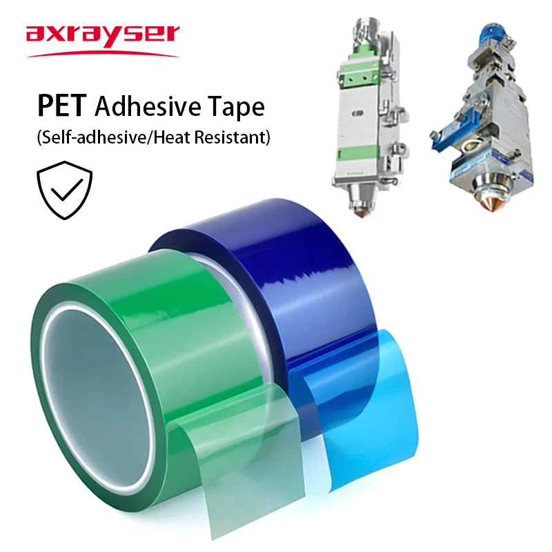 

Термостойкая клейкая лента axrayser PET Adhesive Tape зеленая/синяя 33м/50м 30мм/50мм