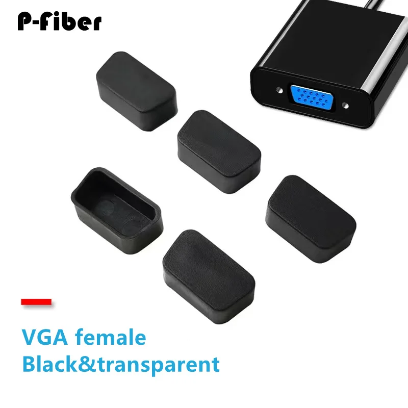 500 шт. COM Защитная крышка VGA DB9 DB15 Женская Пылезащитная заглушка для компьютера hdb15p Пылезащитная Крышка P-fiber