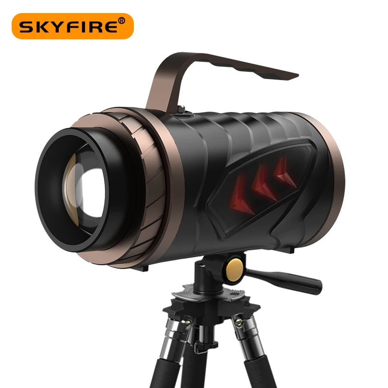 SKYFIRE Night Fishing Lamp Outdoor Camping LED Torch Rechargeable Type-C USB Zoomable 15~50Hours Battery Life SF-585