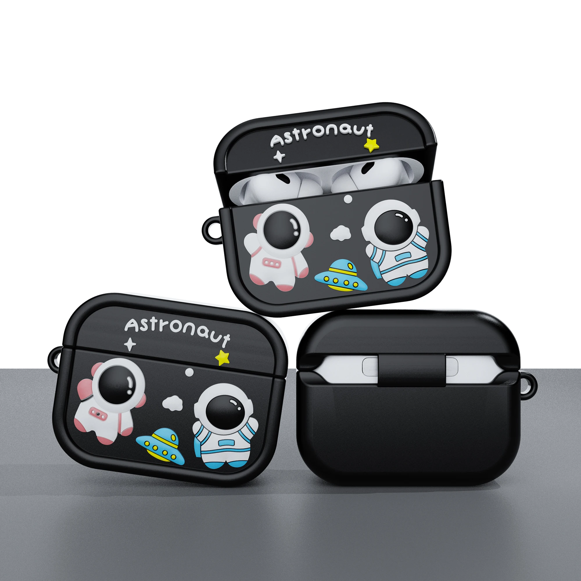 Мягкий Силиконовый Чехол Astronaut Space Moon Для Apple AirPods Pro 2 3-го Поколения