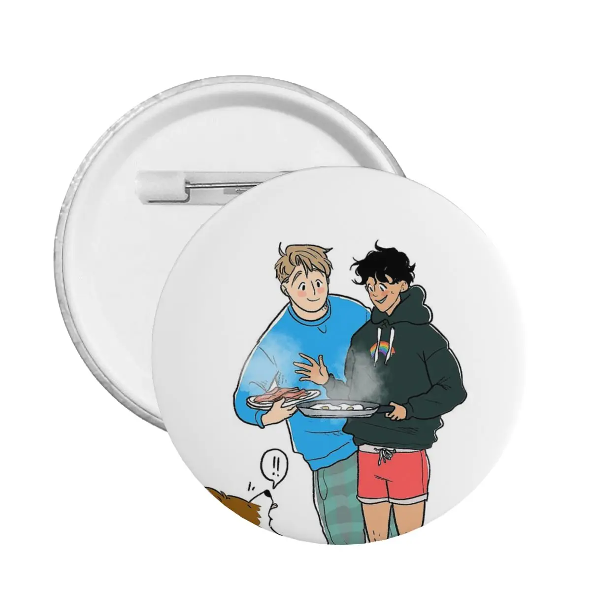 

Мягкая булавка на пуговицах с изображением Чарли на завтрак, Ник Нельсон, настраиваемая брошь для девушки, декоративная мягкая пуговица