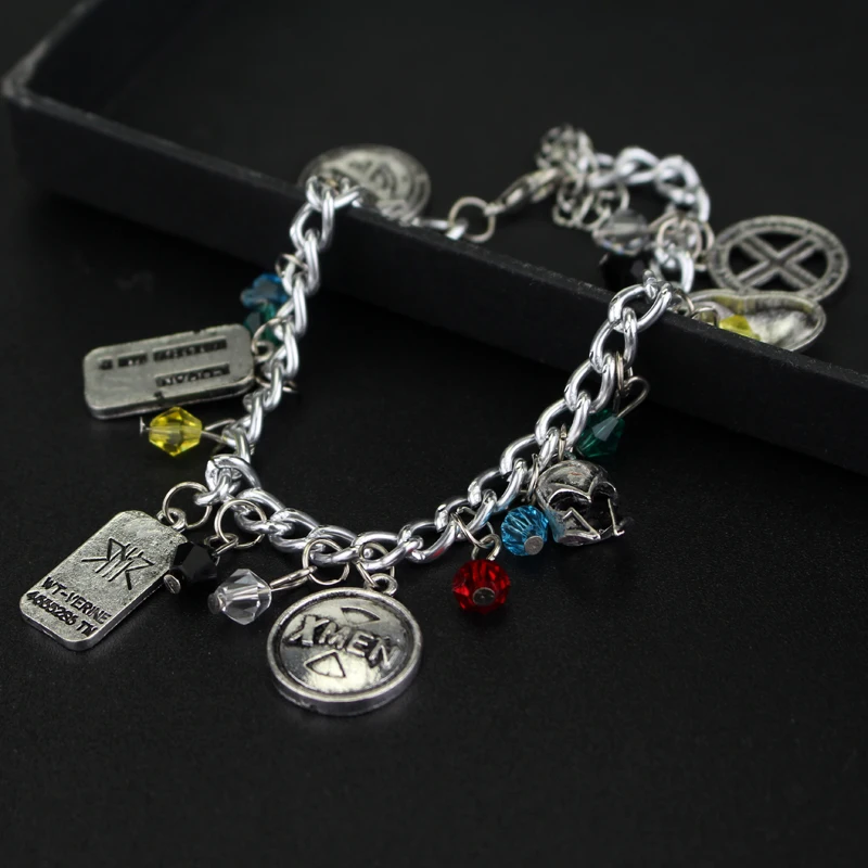 Мужской металлический браслет с подвеской в виде супергероя Марвел из Росомахи