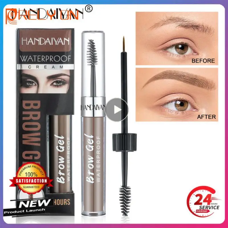 

HANDAIYAN Liquid Eyebrow Cream Waterproof Eyebrows Enhancers Black Brown Dye Brow Gel Tint Brows Tattoo Paint Makeup Cosmetics