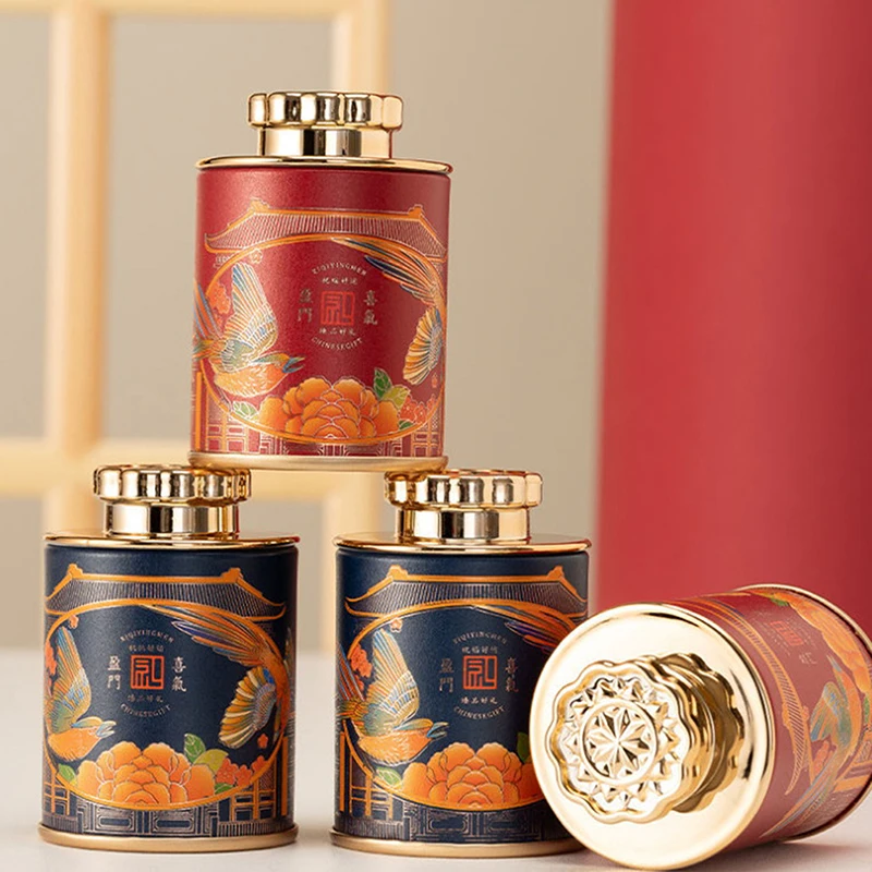 Мини-контейнер для чая в китайском стиле с крышкой конфеты ретро пустые банки