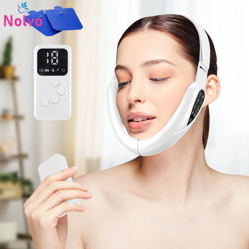 

5 Colors Led Photon Therapy Face-Lifting Vibration Facial Massager Chin Cheek Lift Reduce Double Chin V Line Face Lifting Device
