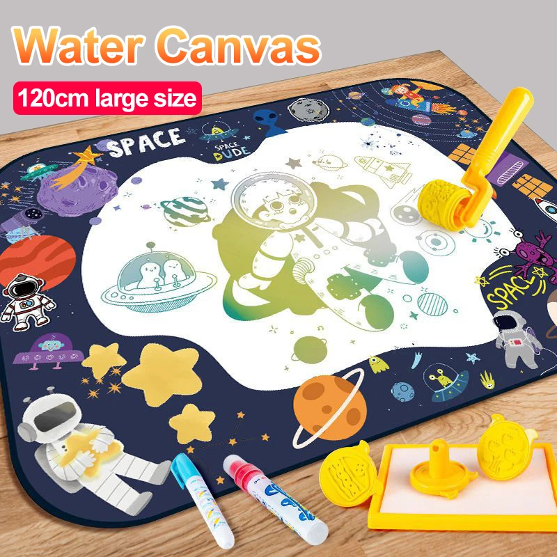 

Coolplay Magic Water Drawing Mat Coloring Doodle Mat with Magic Pens Montessori Toys Painting Board Educational Toys for Kids