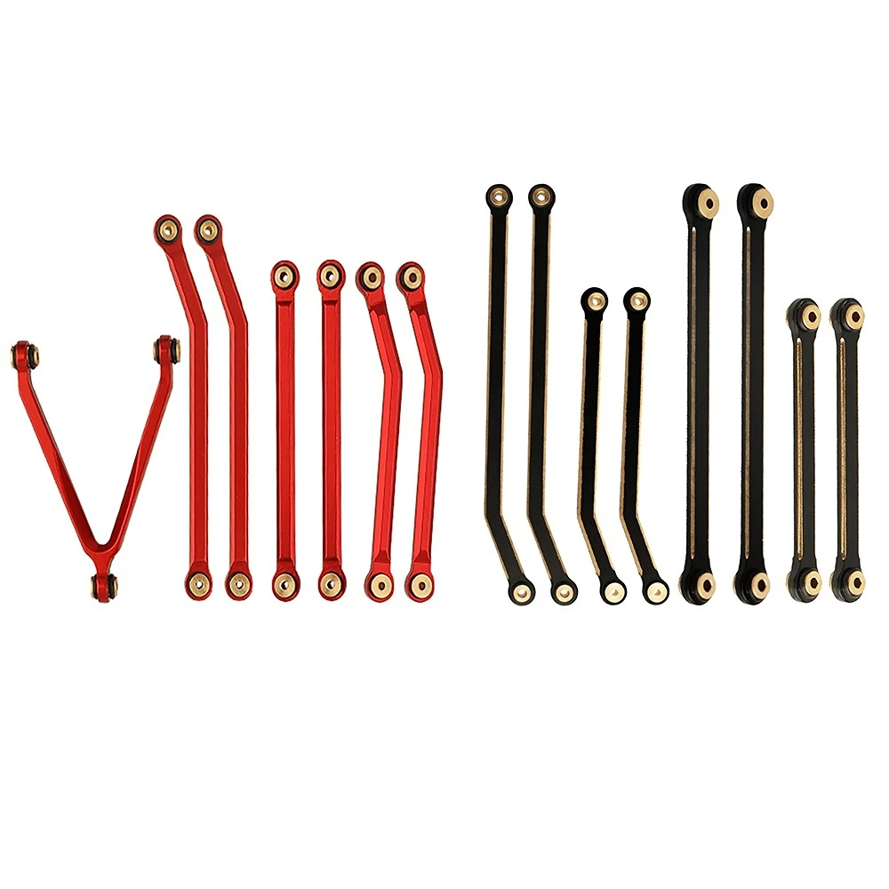 Metal High Clearance Chassis Links Set Upgrade Parts for 1/24 RC Crawler Axial SCX24 AXI00002 C10 JEEP JLU Ford Bronco AXI00006