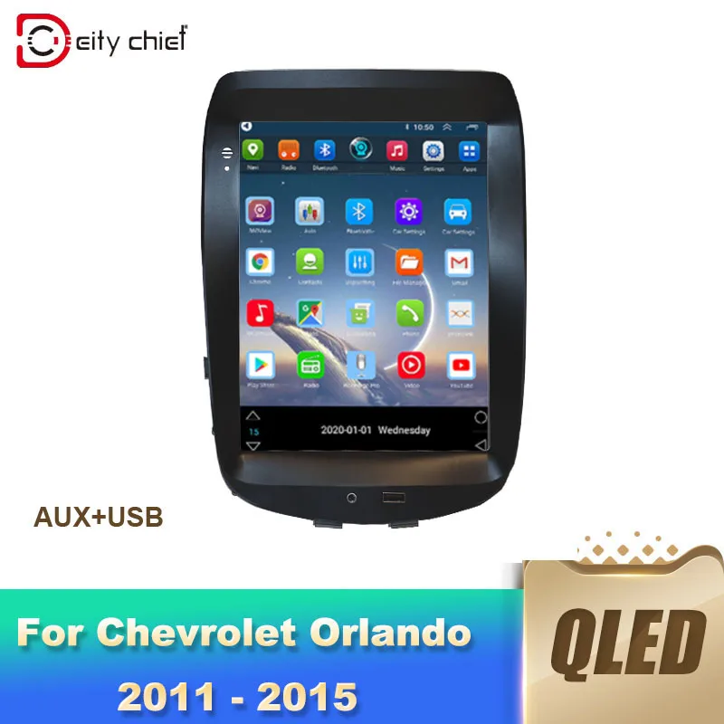 Автомобильное радио Model B для Chevrolet Orlando 2011-2015 экран в стиле Тесла мультимедийный