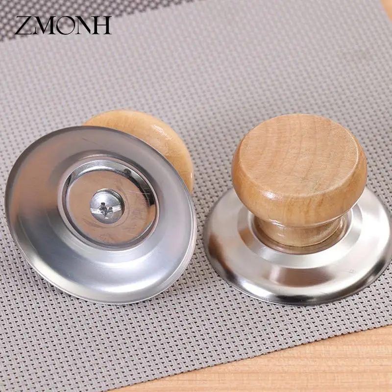 

1 шт. домашняя посуда с защитой от ожогов, профессиональная ручка крышки кастрюли, универсальная деревянная ручка, термостойкая кастрюля, Кр...