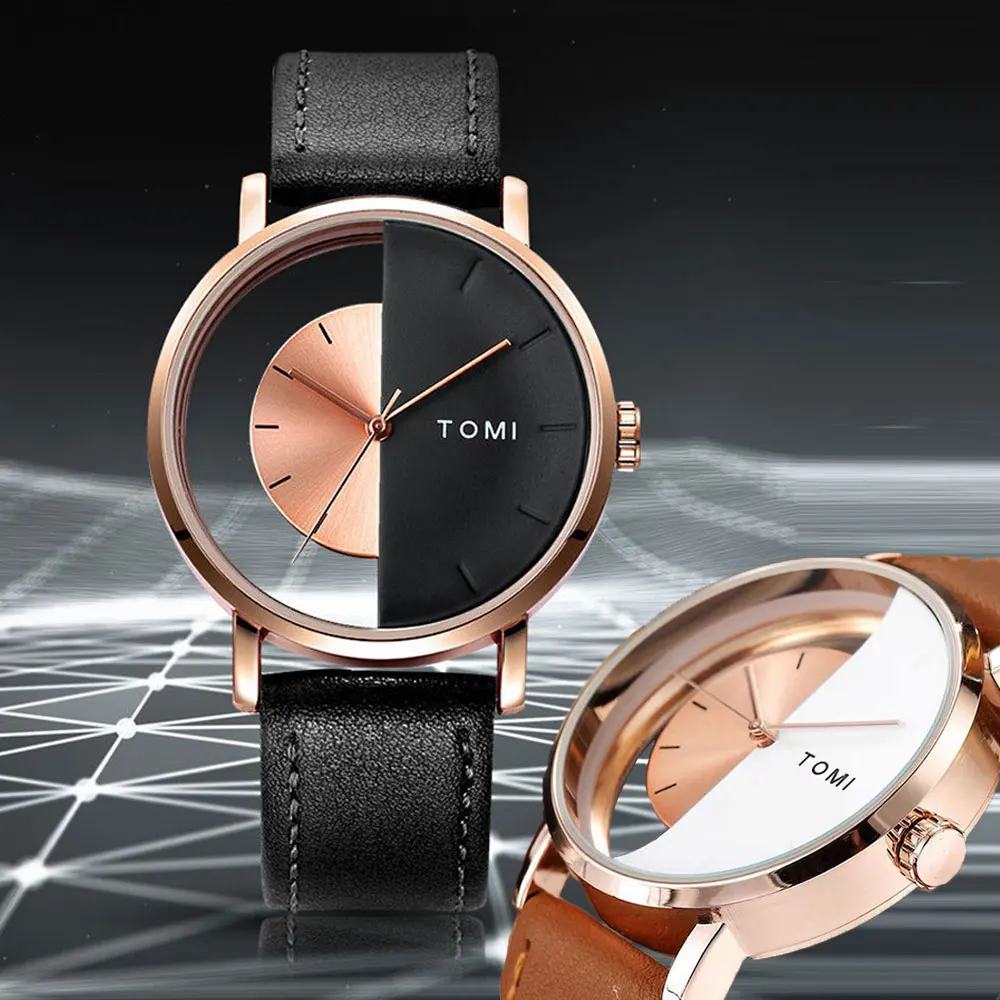 

Transparent Watch For Men Hollow Concept Dial Wristwatch 30M Waterproof Simple Minimalist Male Reloj Hombre Relogio Masculino