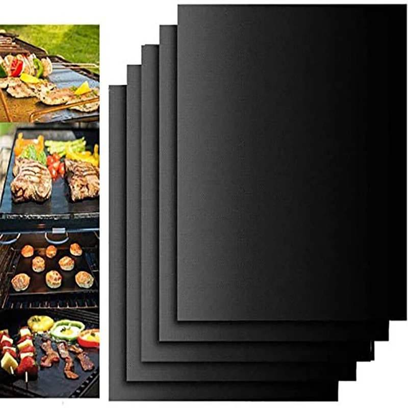 

1PC Non-stick BBQ Grill Mat 40*33cm Barbecue Baking Mat Reusable BBQ Cooking Grilling Sheet for Outdoor Party Kitchen BBQ Tools