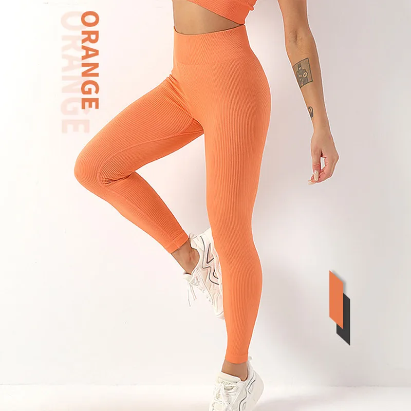 2022 New Yoga Pants High Waisted Gym Leggings Sport Women Fitness Seamless Female Legging Tummy Control Running Training Tights