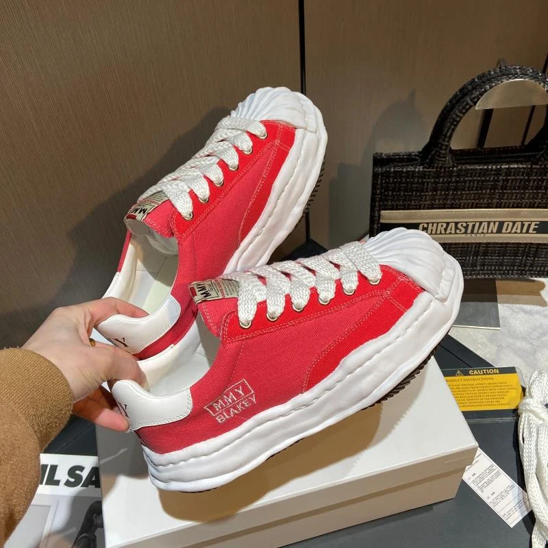 

Мужские и женские кроссовки с вышивкой логотипа MMY, повседневные уличные кроссовки Yasuhiro на толстой подошве