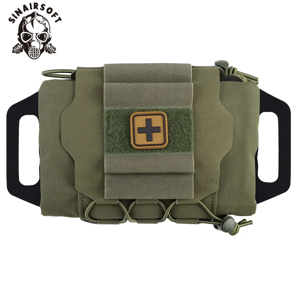 

Tactical Two-piece System Med Roll Carrier Hypalon Handle Rapid Deploy Medical First Aid Pouch Outdoor Sport Hunting Vest Bag