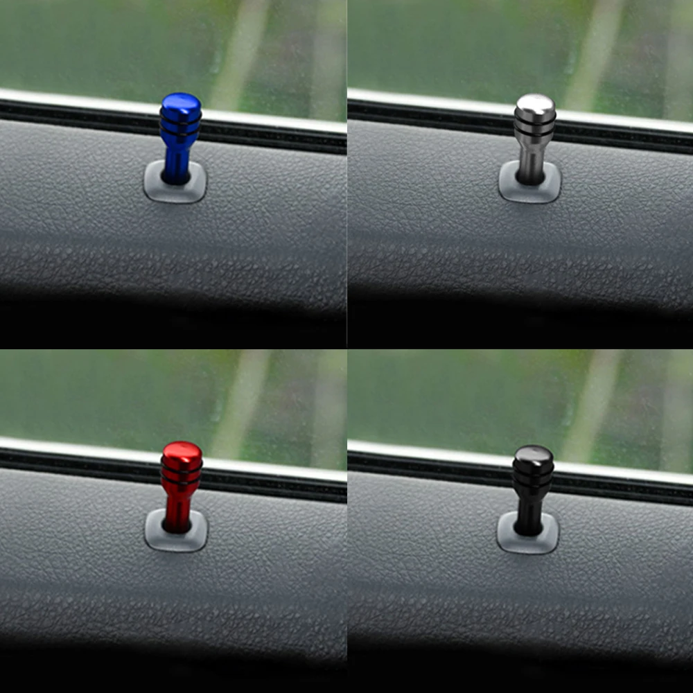 2pcs For Volkswagen VW POLO Golf 4 6 7 CC Tiguan Passat B5 Car Alloy Door Lock Pins Screw Knob Button Cover Styling - купить по