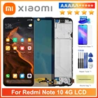 ЖК-дисплей Super AMOLED 6,43 дюйма для Xiaomi Redmi Note 10 4G, ЖК-дисплей с сенсорным экраном и дигитайзером в сборе для Note10, M2101K7AI, M2101K7AG