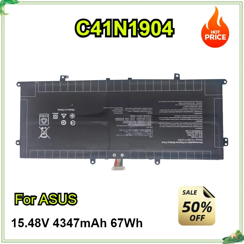 C41N1904 Аккумулятор для ноутбука ASUS ZenBook UX363EA UX425IA UX393JA UX325JA UX325EA UX425JA 15 48 В 67 Втч