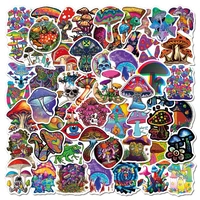 1050100pcs hippie trippy mushroom psychedelic graffiti stickers for laptop motorcycle skateboard waterproof decal sticker toys