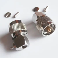 connector socket pl259 so239 uhf male 90 degree right angle crimp for rg316 rg174 rg179 lmr100 cable rf coaxial adapters