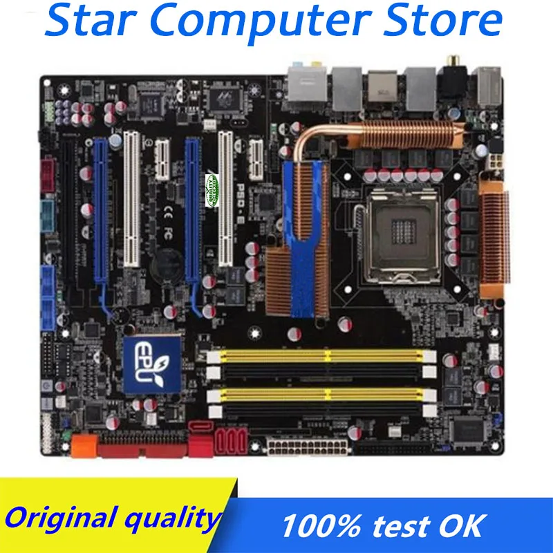 

For ASUS P5Q-E Computer USB2.0 SATA2 Motherboard LGA 775 DDR2 P45 Desktop Mainboard Used