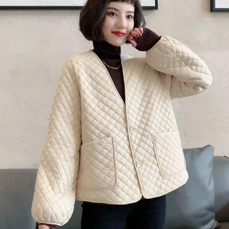 2022 New Fashion Lingge Parkas Women Autumn and Winter Fashion Coat Tide Winter Jacket Women Winter Coat