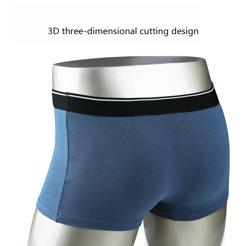 Organic Cotton Men Underwear Boxers Cuecas Boxers Mens Boxer Homme Man Boxershorts Male Panties Calzoncillos 5Pcs/lot wholesale