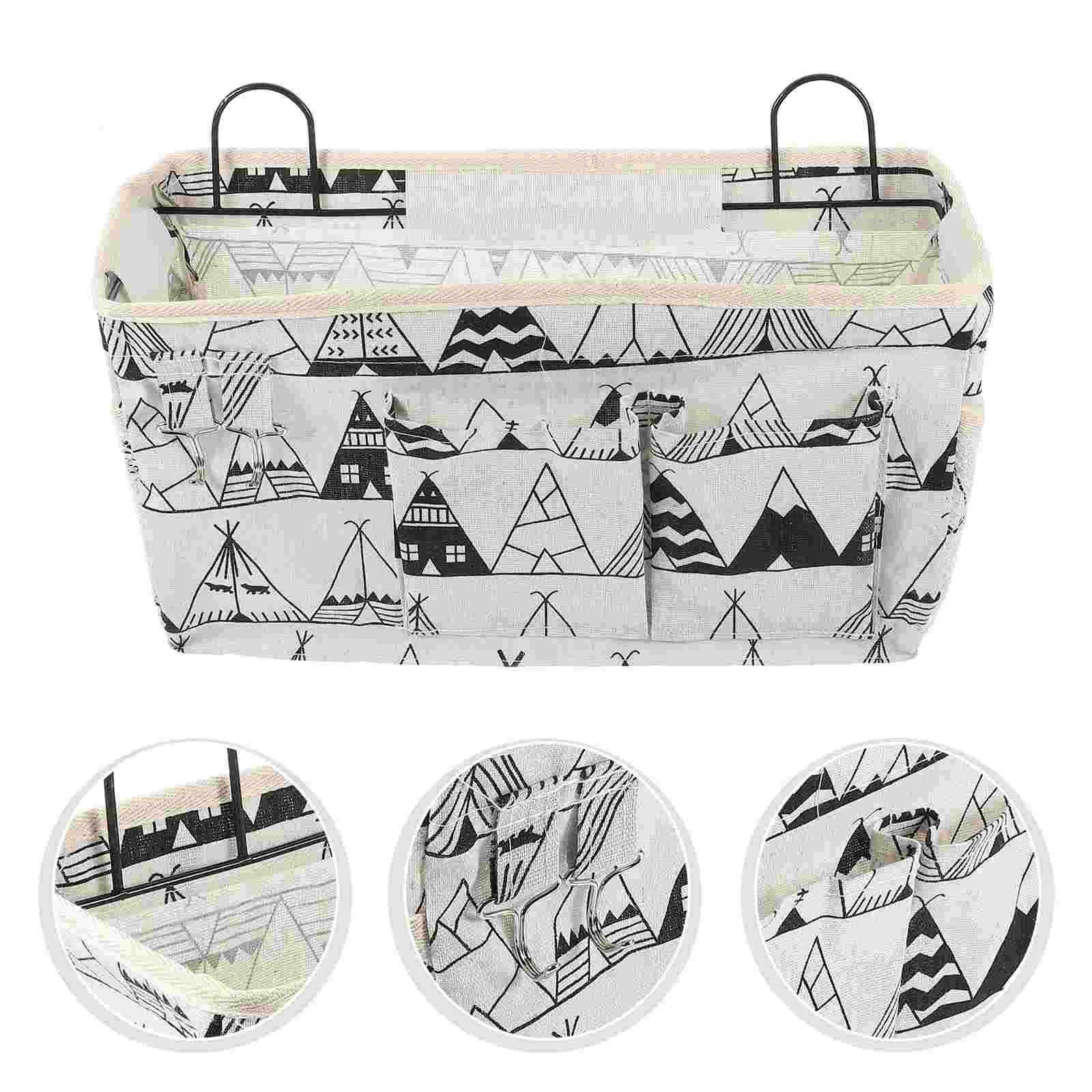 

Прикроватная стойка для хранения, органайзер, подвесные предметы, Карманный чехол, сумка для общежития, Настенный декор из нержавеющей стали