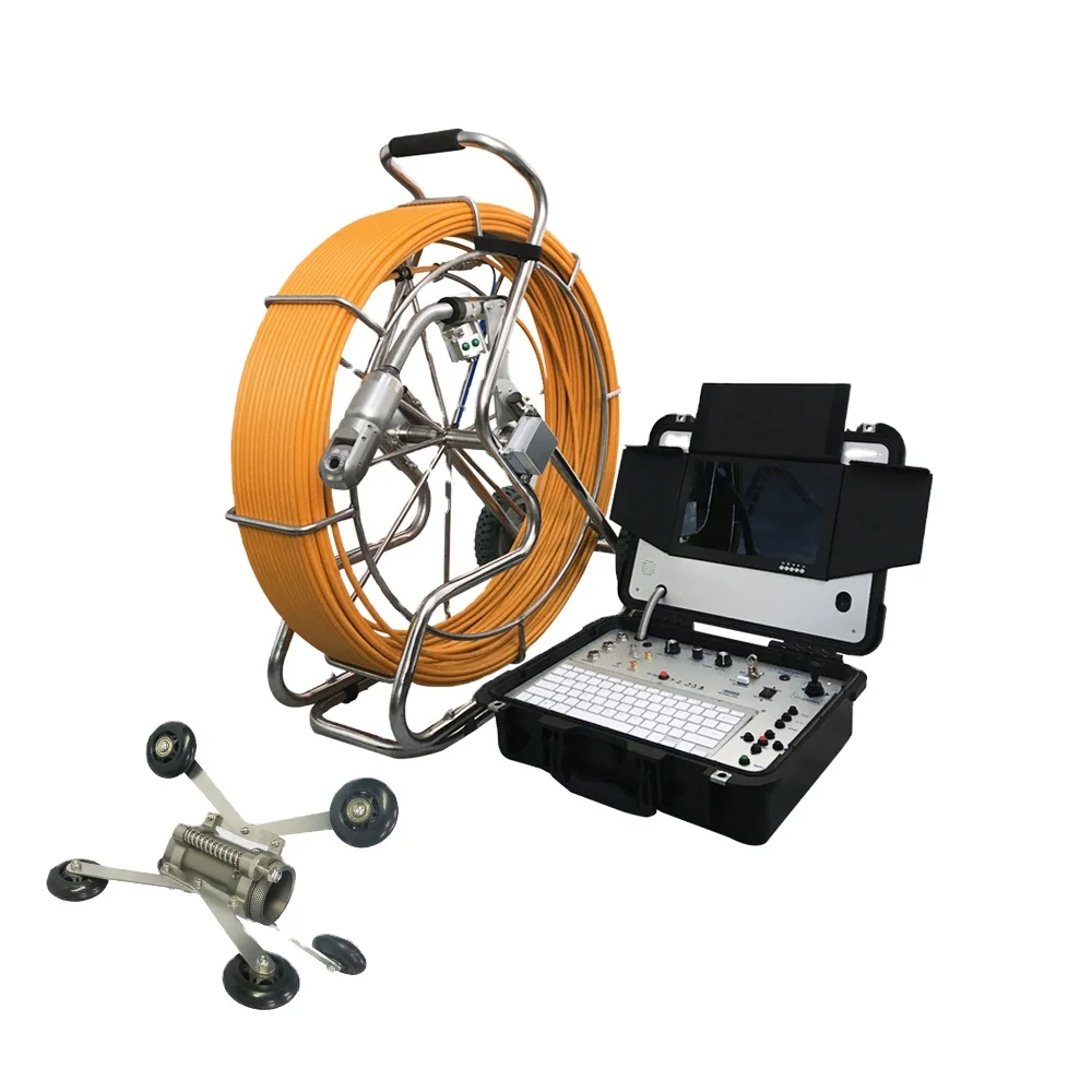 

Vicam waterproof 60m cable borescope inspection camera Diameter 50mm CCTV rotating camera for sewer pipe detection