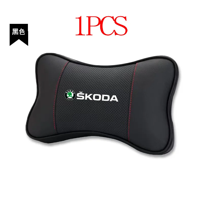 

1 шт., подголовник для автомобильного сиденья, подушка для шеи с логотипом для Skoda Octavia Superb Rapid Kodiaq Karoq Fabia, автомобильные аксессуары для интерьера