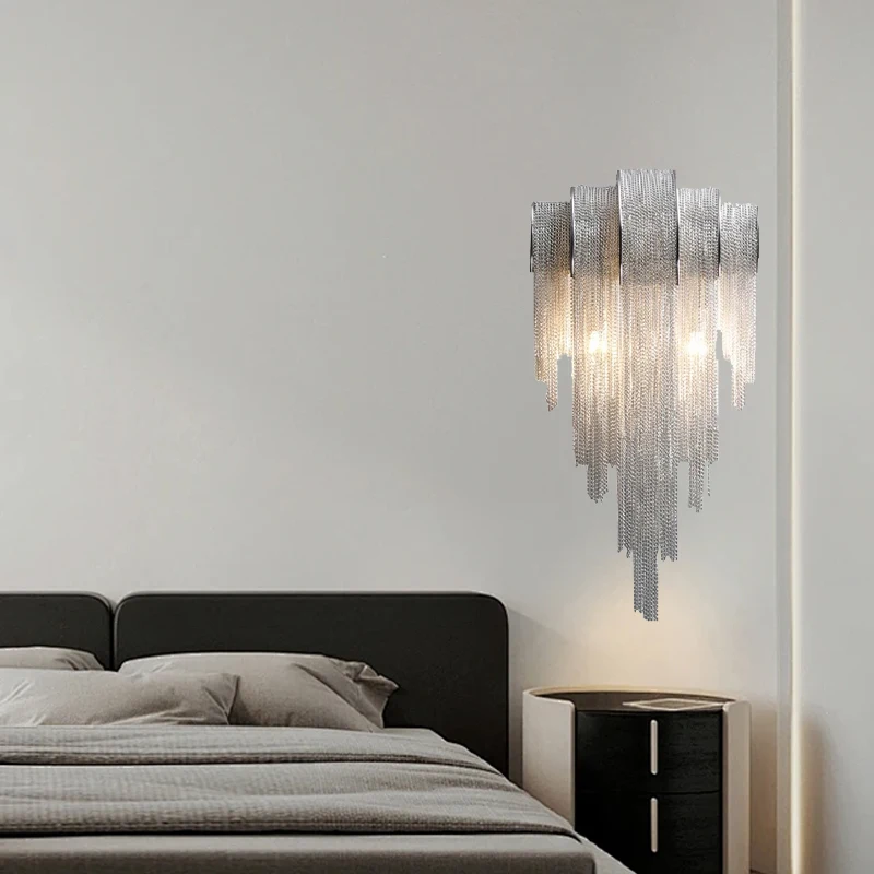 Настенные светильники NoEnName_Null серебристые LED