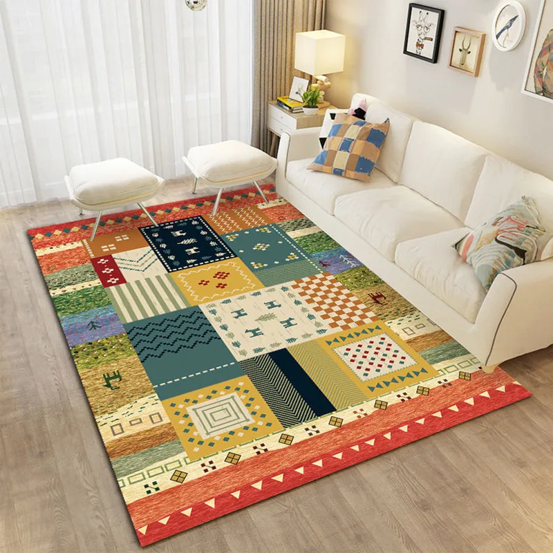 Марокканский Роскошный Коврик в этническом стиле богемный яркий напольный