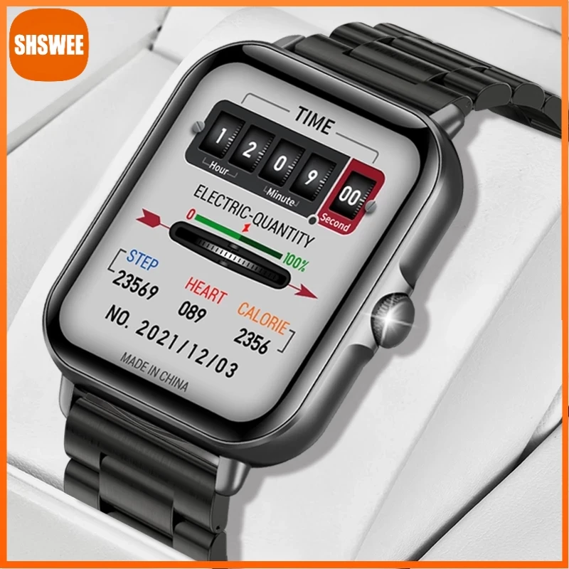 

For Samsung Apple Xiaomi Huawei Smart Watch Men 1.69 Inch Sreen Real-time Heart Rate Monitoring Bluetooth Call Men Smartwatch