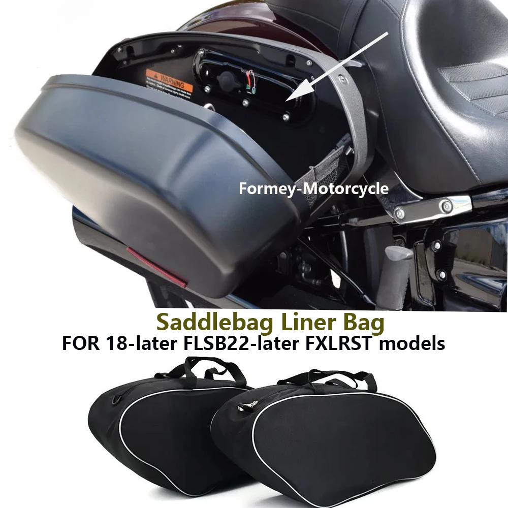 Для FLSB Softail Sport Glide FXLRST Low Rider ST 2022 мотоциклетная Жесткая Сумка-седло чемодан черные